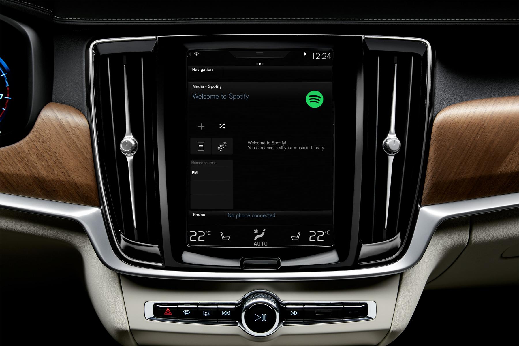 K1600 175801 Volvo integriert Spotify App