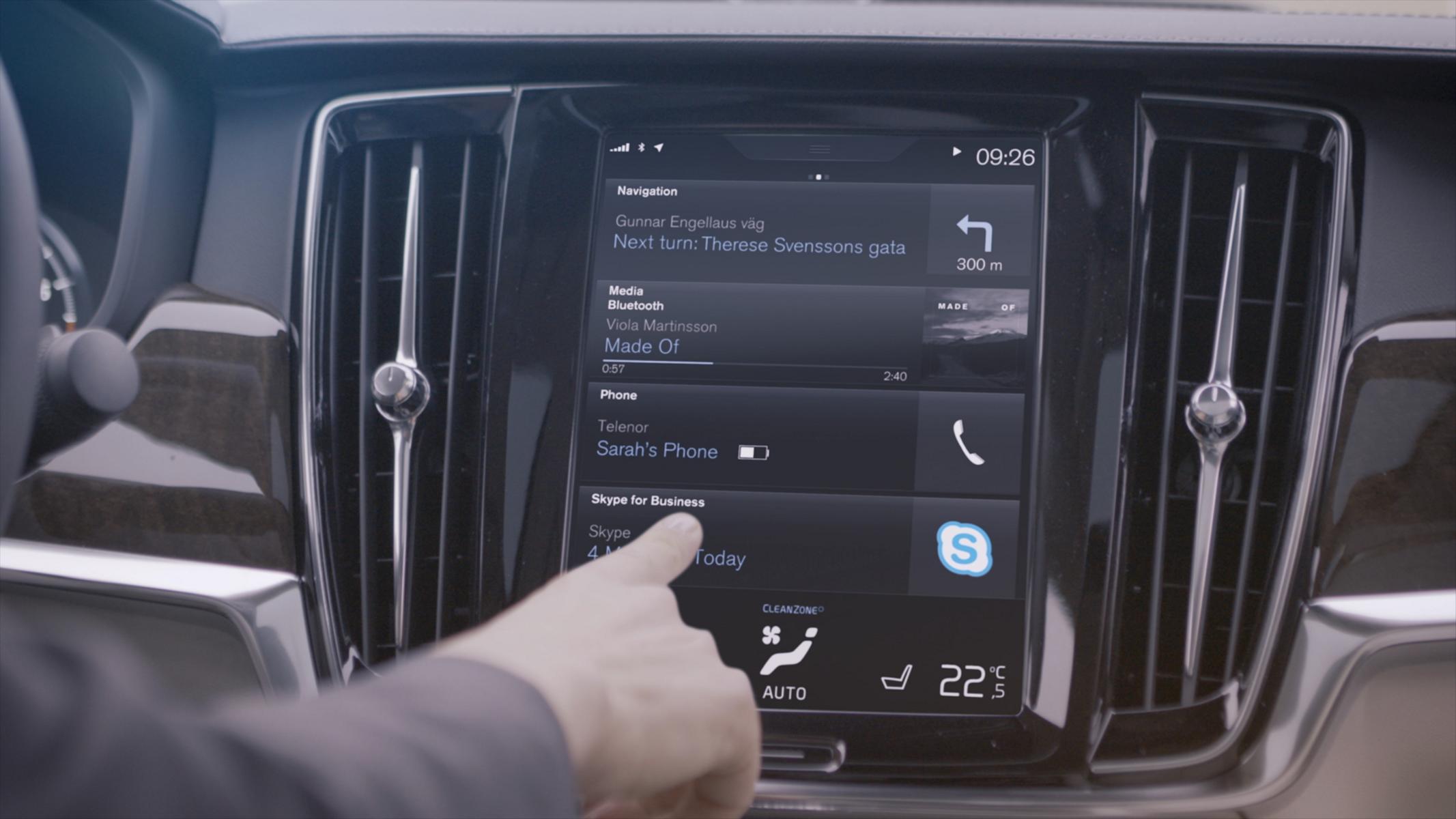 K1600 201912 Skype for Business von Microsoft in der Volvo 90er Baureihe