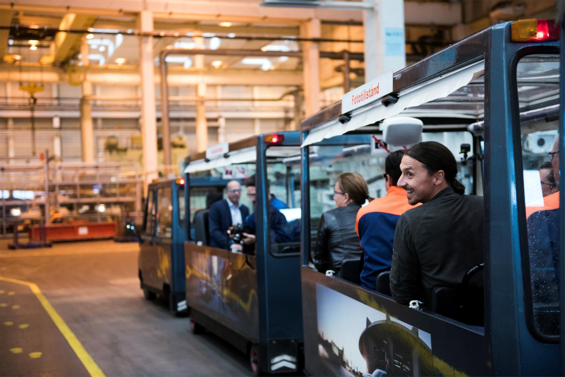 K1600 212491 Swedish football legend Zlatan Ibrahimovi visits Volvo Cars